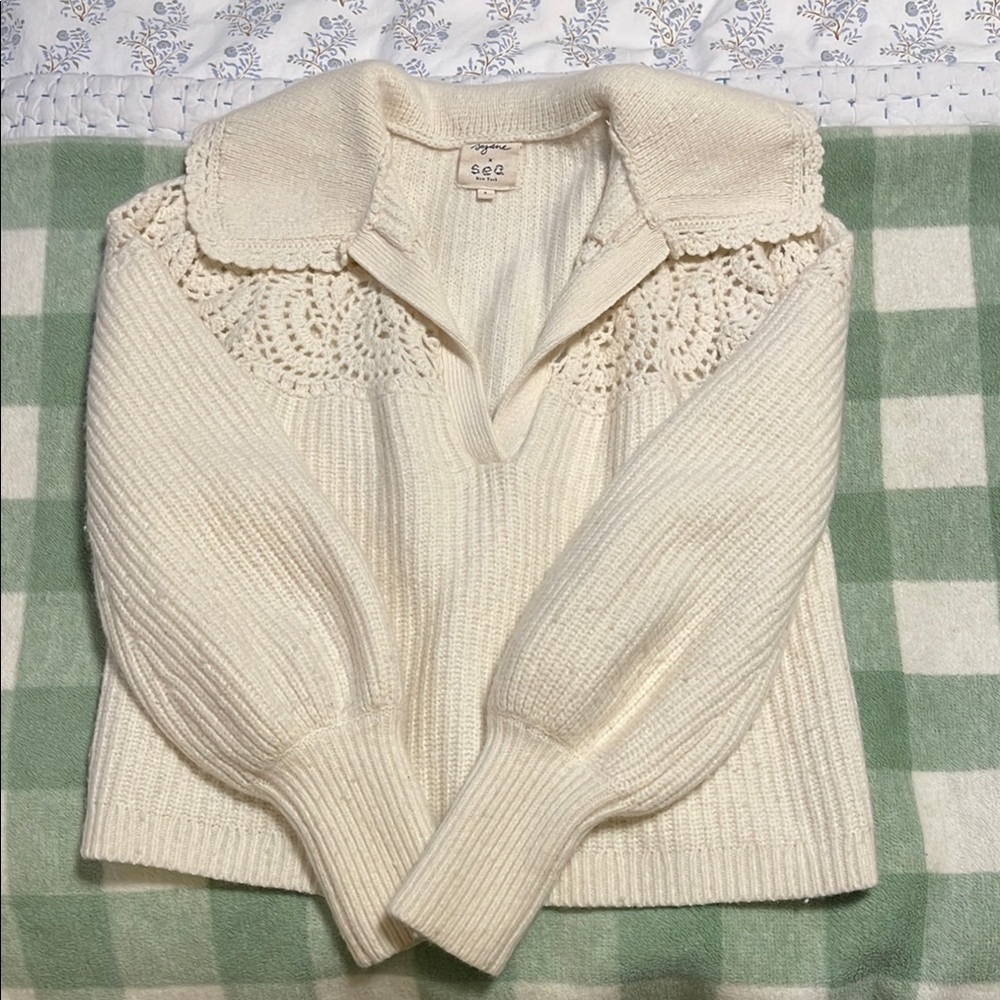 Sezane Gareth Jumper - Sézane X Sea Ny Écru. - Size S